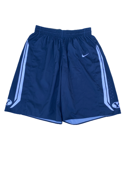Jake Toolson BYU Basketball 2014-2015 Season Game-Worn Shorts (Size XL)
