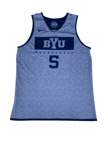 Jake Toolson BYU Basketball Reversible Practice Jersey (Size L)