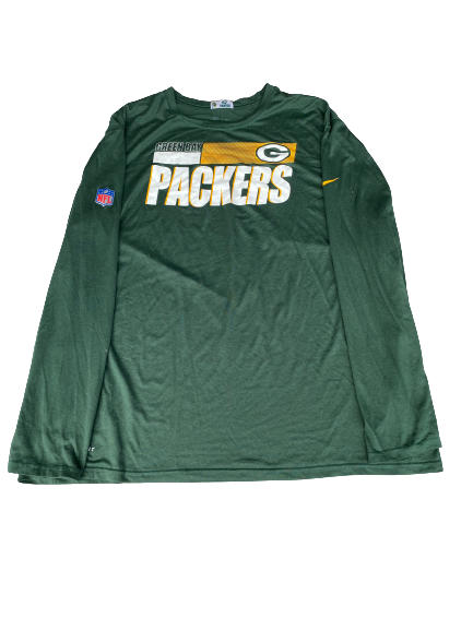 Jake Hanson Green Bay Packers Official Team "On-Field" Long Sleeve Shirt (Size XXXL)