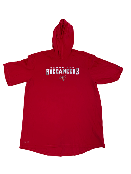 Jack Cichy Tampa Bay Buccaneers Team Issued Short Sleeve Hoodie (Size XL)