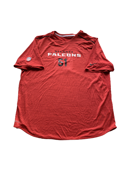 Alex Mack Atlanta Falcons Team Issued Workout Shirt WITH NUMBER (Size 3XL)