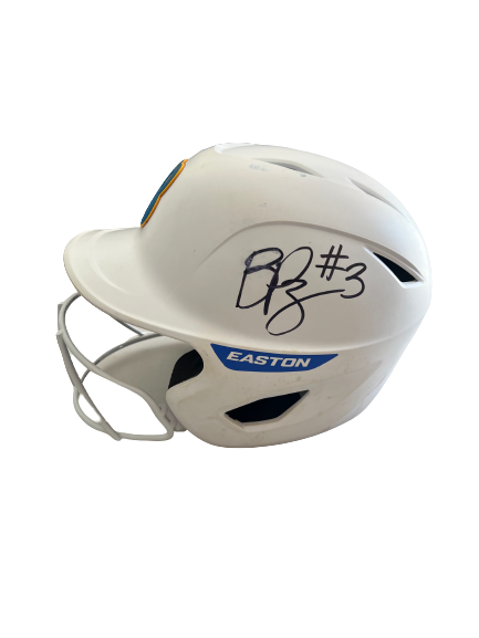 Briana Perez UCLA Softball SIGNED GAME WORN Batting Helmet