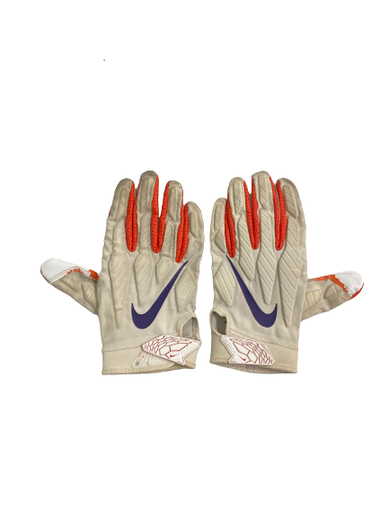 K.J. Henry Clemson Football Player-Exclusive Gloves (Size XXXL)