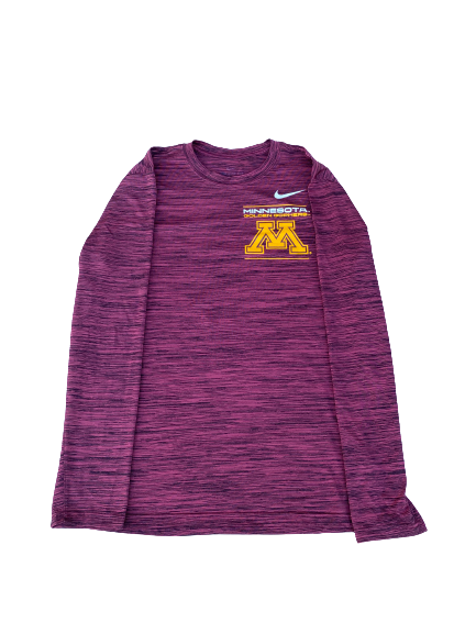 Andre Hollins Minnesota Basketball Team-Issued Long Sleeve Shirt (Size L)