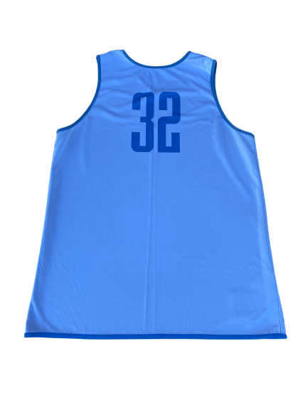 Luke Maye North Carolina Basketball SIGNED Worn Practice Jersey (Size XL)