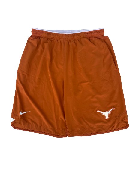 Joe Schwartz Texas Basketball Team Issued Workout Shorts (Size XLT)