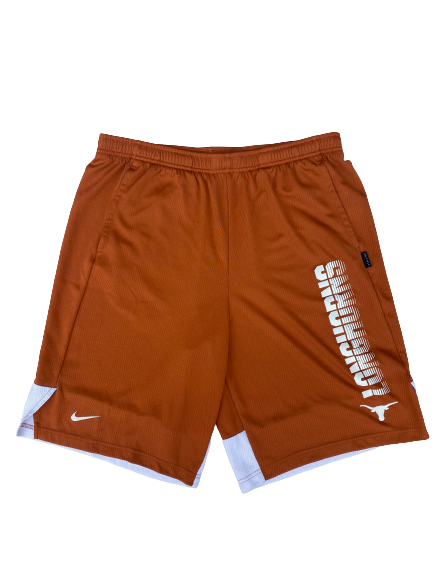 Joe Schwartz Texas Basketball Team Issued Workout Shorts (Size LT)