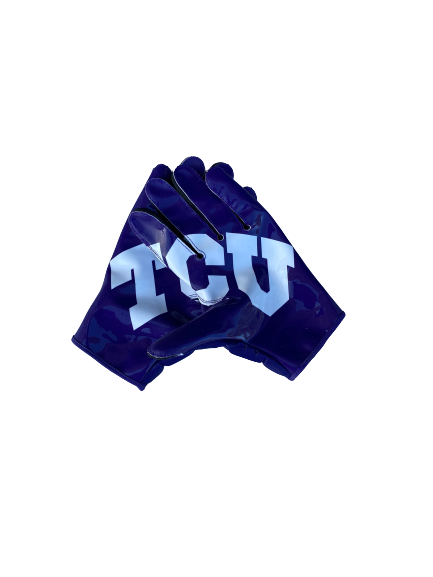 Artayvious Lynn TCU Football Team Issued Gloves (Size 3XL)
