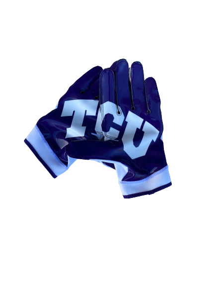 Artayvious Lynn TCU Football Team Issued Gloves (Size 2XL)