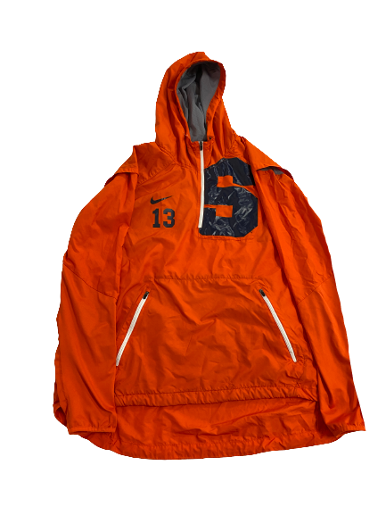 Tommy DeVito Syracuse Football Player-Exclusive Sideline Windbreaker Jacket With 