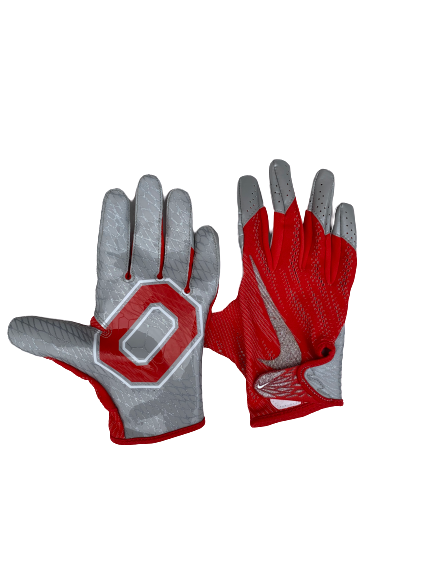 Brock Davin Ohio State Nike Football Gloves (Size XXL)