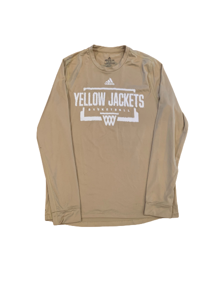 Jose Alvarado Georgia Tech Basketball Team Issued Long Sleeve Shirt (Size M)