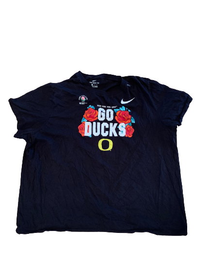 Jordon Scott Oregon Football Team Issued "Rose Bowl" T-Shirt (Size 3XL)