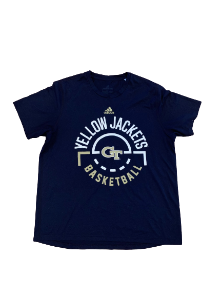 Jose Alvarado Georgia Tech Basketball Team Issued Workout Shirt (Size M)