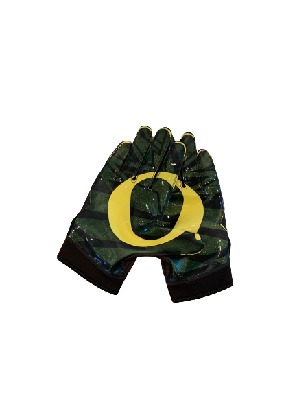 Jordon Scott Oregon Football Player Exclusive Gloves (Size 3XL)
