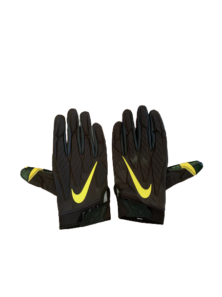 Jordon Scott Oregon Football Player Exclusive Gloves (Size 3XL)