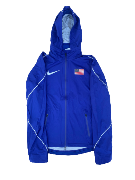 Kendall Ellis USA Track & Field Team Issued Zip Up Jacket (Size ST)