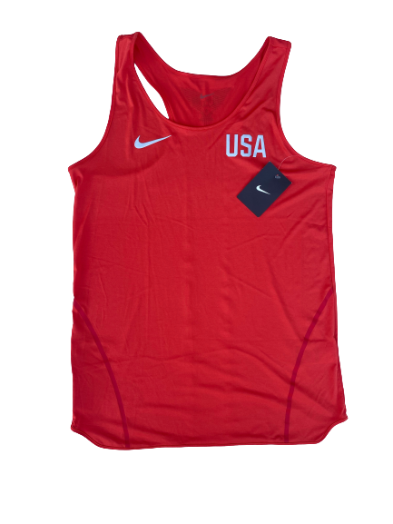 Kendall Ellis USA Track & Field Team Issued Workout Tank (Size Women&