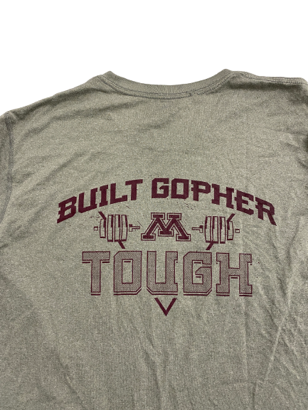 Seth Green Minnesota Football "Built Gopher Tough" Player-Exclusive T-Shirt (Size XL)