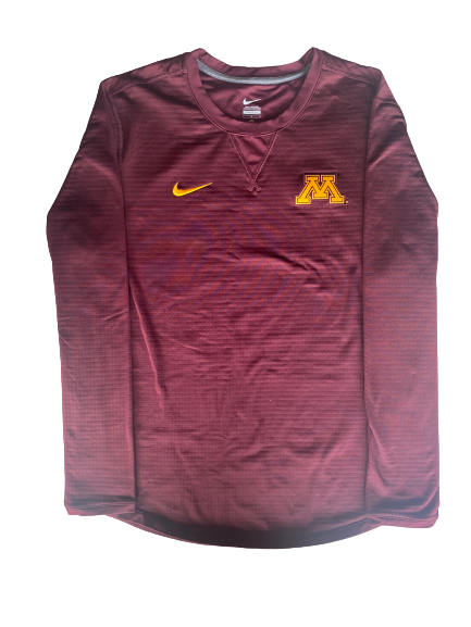 Alexis Hart Minnesota Volleyball Team Issued Crew Neck Pullover (Size L)