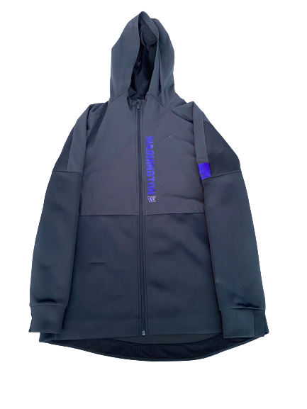 Nahziah Carter Washington Adidas Zip-Up Jacket (Size L)