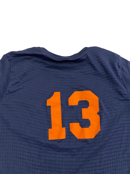 Tommy DeVito Syracuse Football Player-Exclusive Pre-Game Warm-Up Long Sleeve Shirt With 