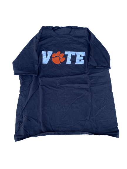 Cornell Powell Clemson Football "Vote" T-Shirt (Size XL)