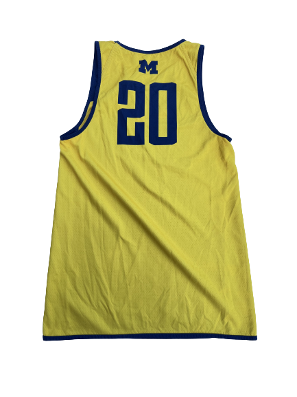 Deja Church Michigan Basketball Team Exclusive Reversible Practice Jersey (Size Women&