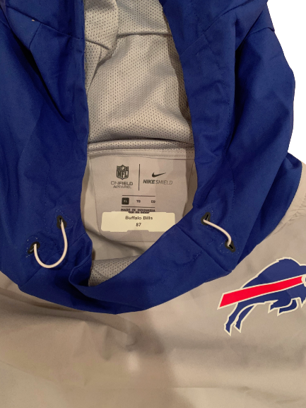 Tanner Gentry Buffalo Bills Team Issued Sleeveless Hoodie (Size XL)