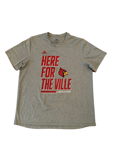 Charles Minlend Jr. Louisville Basketball Team Issued Workout Shirt (Size XL)