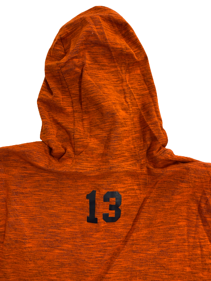 Tommy DeVito Syracuse Football Player-Exclusive Pre-Game Warm-Up Performance Hoodie With 