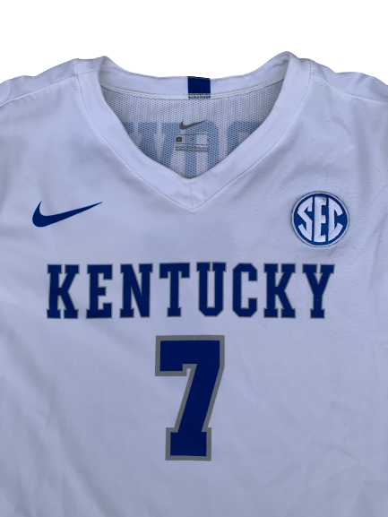 Kaz Brown Kentucky Volleyball 2017 (Senior Season) Worn Jersey (Size L)