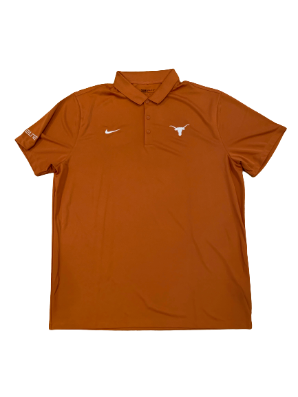Jericho Sims Texas Basketball Team Issued Polo (Size 2XL)