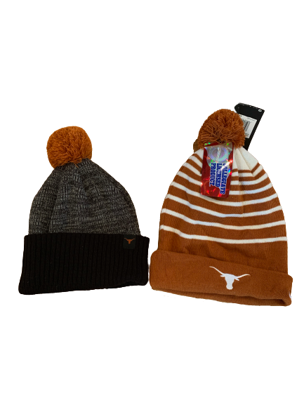 Jericho Sims Texas Basketball Set of 2 Winter Hats