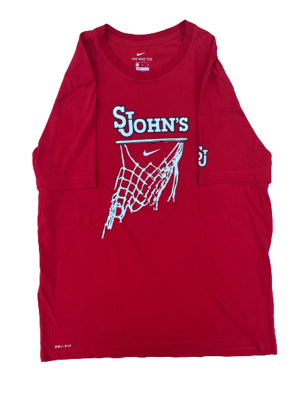 St. Johns Basketball Team Issued Workout Shirt (Size XL)
