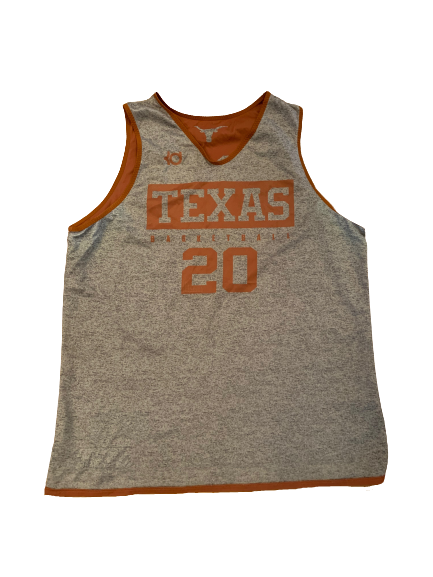 Jericho Sims Texas Basketball Player Exclusive "KD" Reversible Practice Jersey (Size XL)