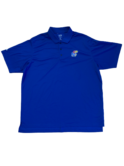 Hakeem Adeniji Kansas Adidas Polo Shirt (Size XXXL)