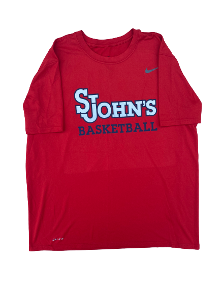 St. Johns Basketball Team Issued Workout Shirt (Size XL)