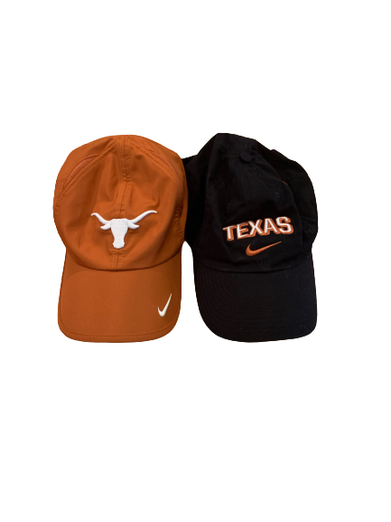 Jericho Sims Texas Basketball Team Issued Lot of 2 Hats
