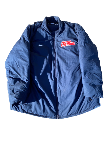 Zack Phillips Ole Miss Team Issued Winter Coat (Size XL)