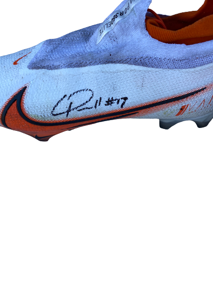 Cornell Powell Clemson Football Signed Game-Worn Cleats (Size 12)