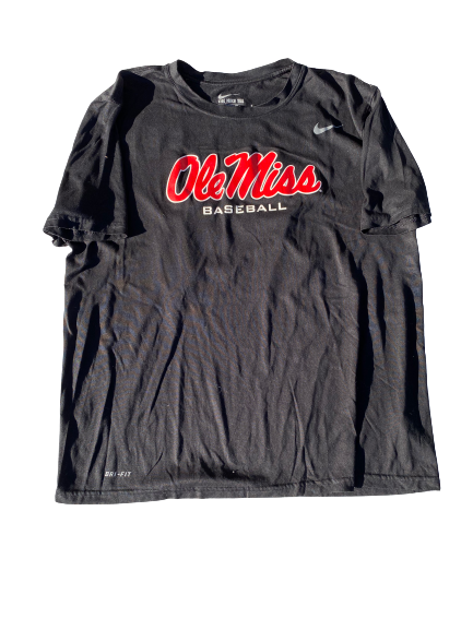 Zack Phillips Ole Miss Team Issued Practice Shirt with Number (Size XL)