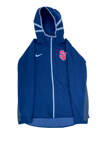 St. Johns Basketball Team Issued Zip Up Jacket (Size L)
