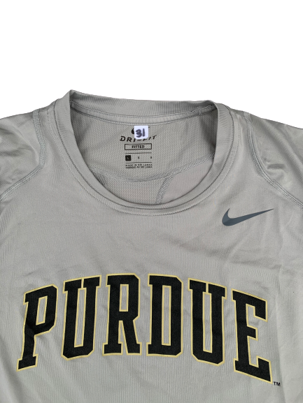 Dakota Mathias Purdue Game Warm-Up Shooting Shirt (Size L)