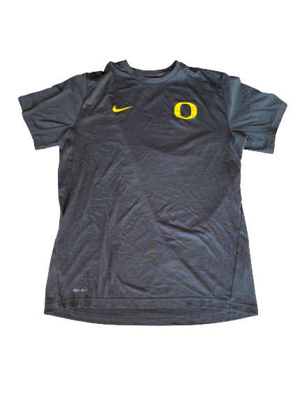 Casey Benson Oregon Basketball Team Issued Workout Shirt (Size L)