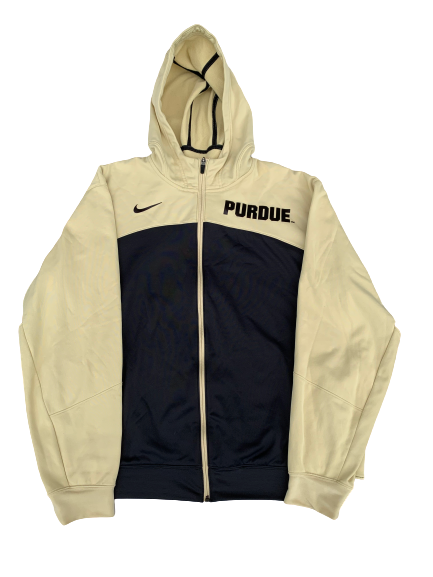 Dakota Mathias Purdue Nike Hooded Zip-Up Jacket (Size XXL)