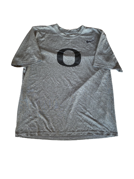 Casey Benson Oregon Basketball Team Issued Workout Shirt (Size L)