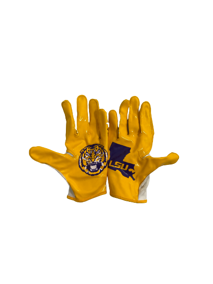 Josh White LSU Football Player-Exclusive Gloves (Size XL)