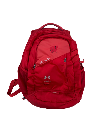 A.J. Taylor Wisconsin Team Issued Backpack with Name