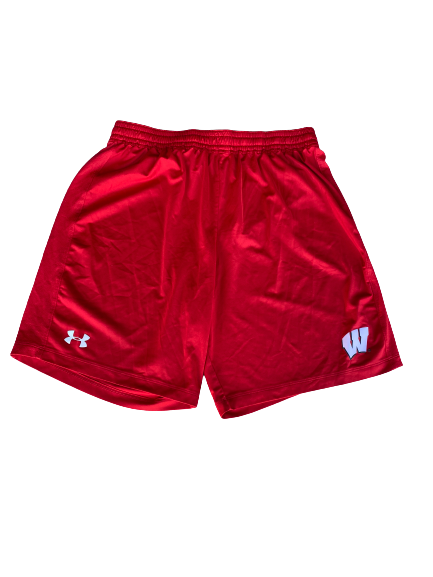 Mason Stokke Wisconsin Football Under Armour Shorts (Size XL)
